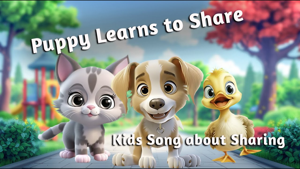 Puppy Learns to Share 🐶💛 | Gentle Kids Song About Sharing (Ages 2–5)