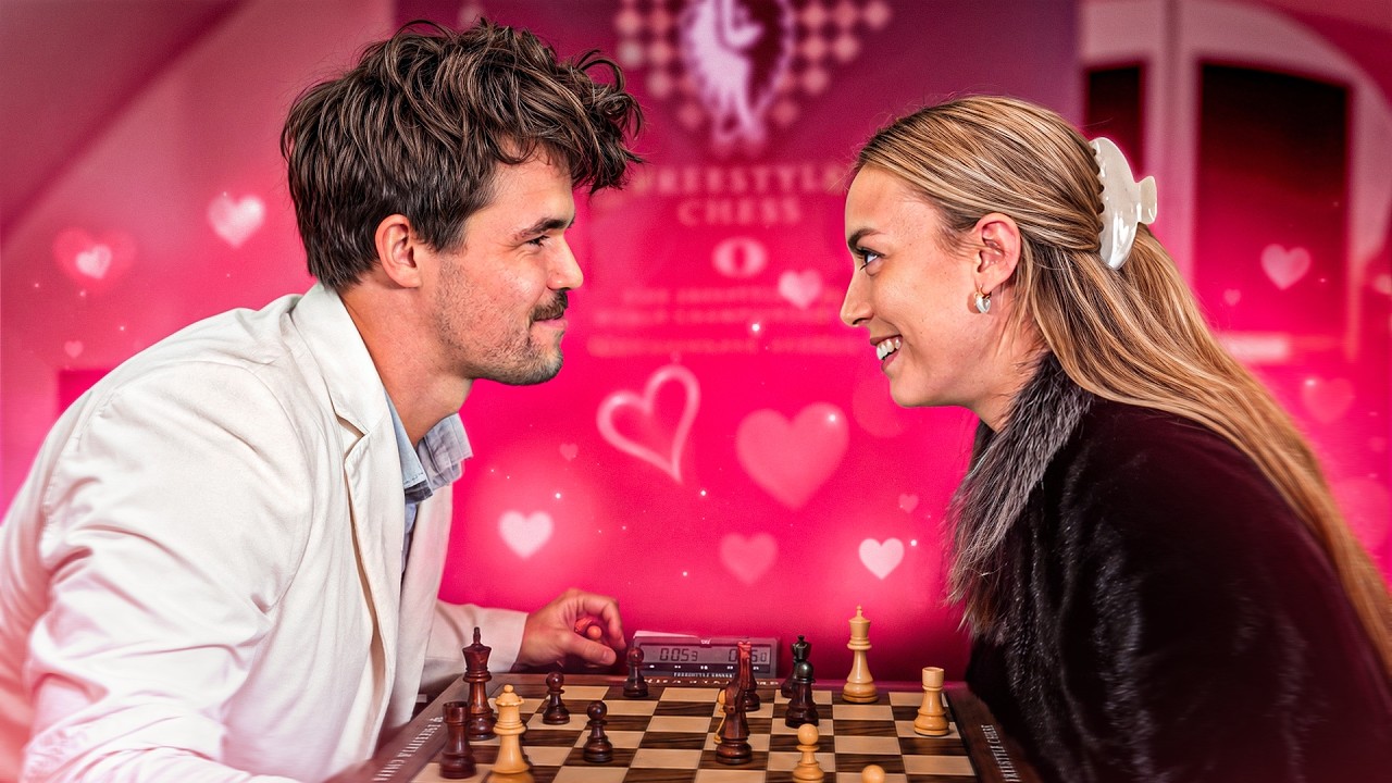 Quand Magnus Carlsen affronte sa femme aux échecs