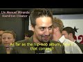 LIN MANUEL MIRANDA INTERVIEW 2010 - GREEN DAY, HAMILTON IDEA