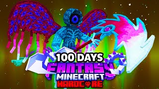 I Survived 100 Days in FANTASY Minecraft Hardcore!