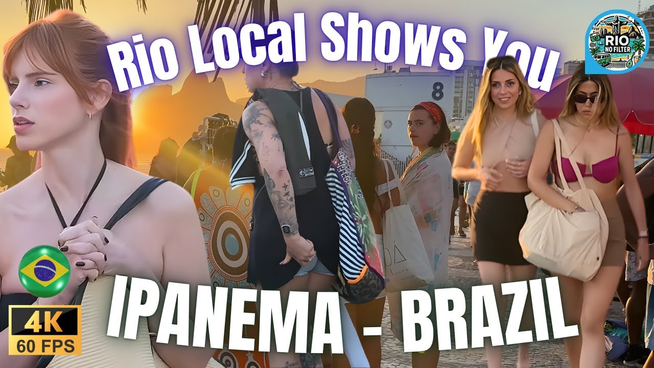 Ipanema Beach Walk 4K | Real Life in Rio de Janeiro