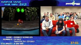 Donkey Kong 64 SPEED RUN in 0:53:40 by Cfox7 (Awesome Games Done Quick 2013) N64