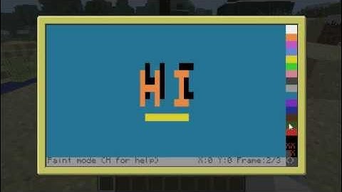 Applications of Computercraft: Painting and Animation