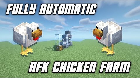 How To Build a Cooked Chicken Farm In Minecraft (Very Simple)