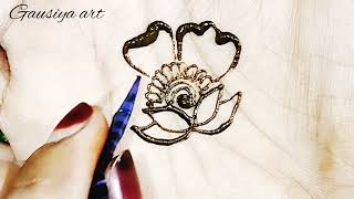 Easy To Apply Flower Mehendi Design Simple Flower Mehendi Designsgausiya Art