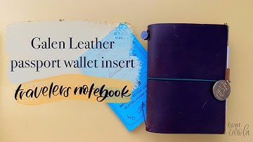 Galen Leather Passport Wallet Insert - My Setup