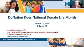 DoNation Does National Donate Life Month