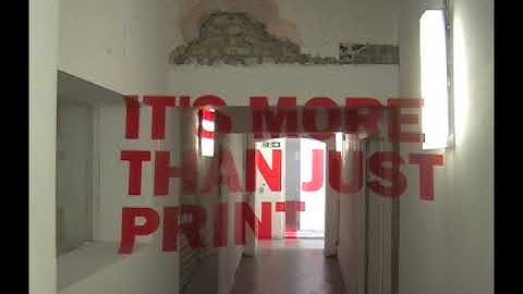 The Beauty of Anamorphic Typography Art on wall and across rooms.