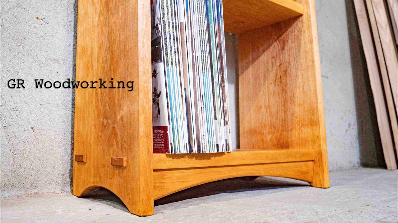 Alder wood magazine stand making