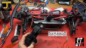 Arrma Mojave Installing the Receiver and setting up the electronics