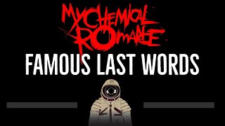 My Chemical Romance • Famous Last Words (CC) 🎤 [Karaoke] [Instrumental Lyrics] Resimi