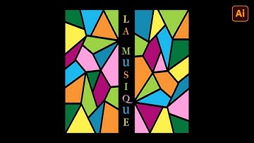 Colorful Geometric Background | Color Block Music Background | Adobe Illustrator Tutorial