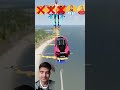 ,🚘 Cr7 ❌ Messi ❌ Neymar ❌ Mbappe ❌ Haaland ⚽😱 helicopter 🤯 challenge #shorts #beamNG #simulator #car