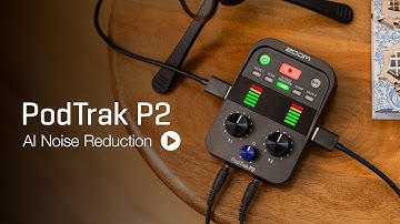 PodTrak P2 Dual USB Mic Recorder : AI Noise Reduction