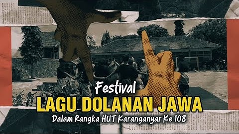 FESTIVAL LAGU DOLANAN JAWA SMPN 1 JATIPURO