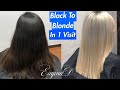 EuqinaD Black to Blonde Tansformation