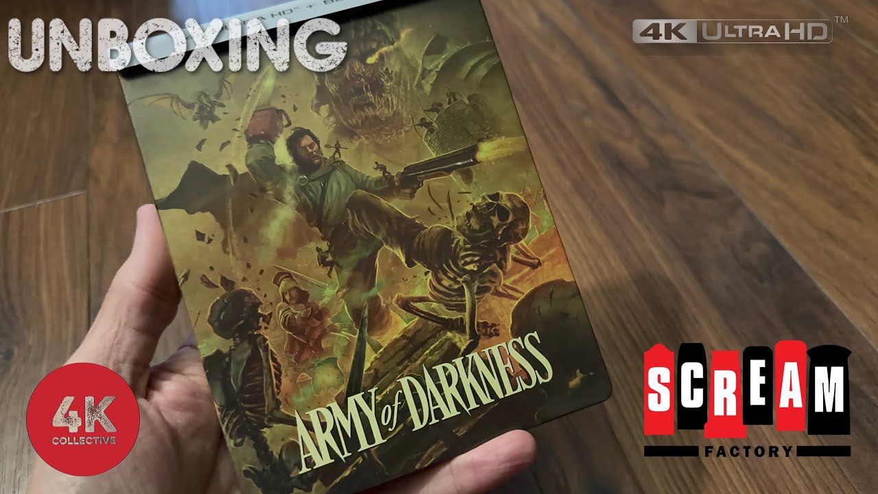 Army of Darkness 4k UltraHD Bluray steelbook Unboxing YouTube