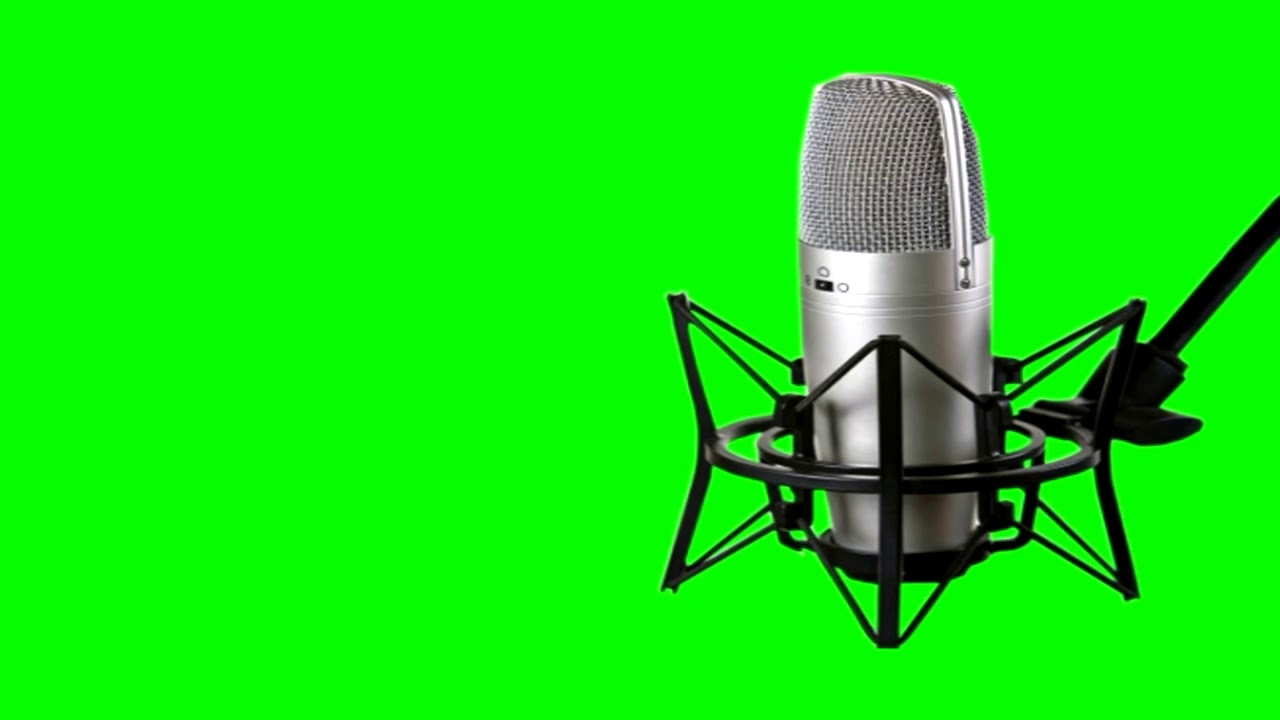 Music Studio Microphone Green Screen Video HD - YouTube