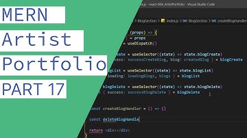 CRUD Tutorial using the MERN Stack - Portfolio Website - The Admin Screen | Part 17