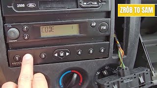 Ford Fiesta MK6 - radio code - 2500 | car radio code ford fiesta