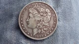 1882-O MORGAN DOLLAR: 6,090,000 PRODUCED (90% SILVER)