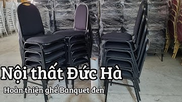 Hoàn thiện ghế banquet đen