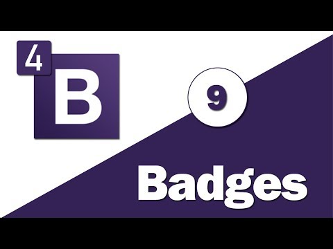 9 - ( Bootstrap 4 Tutorial ) Components : Badges