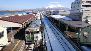 【JR北海道・キハ40形1700番台】函館本線　普通　函館行　森→函館　キハ40 1704