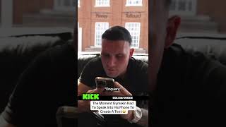 The Moment Gymskin Had To Speak Into His Phone To Create A Text 😂 