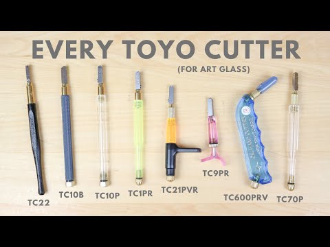 Toyo Pistol Grip Tap Wheel Supercutter Glass Cutter, Stained Glass Self  Lubricating Oil Fed Hand Cutter