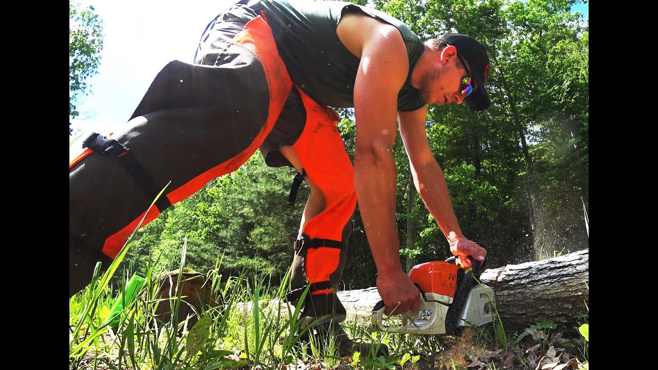 Firewood Bucking with Stihl MS362 Chainsaw - DO NOT USE Ethanol Fuel ...