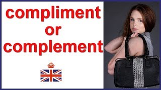 Compliment or complement - English lesson