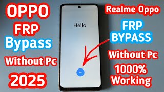 All Oppo FRP Bypass Android 13 Update | New Trick 2025 | All Oppo Google Account Bypass Without Pc |