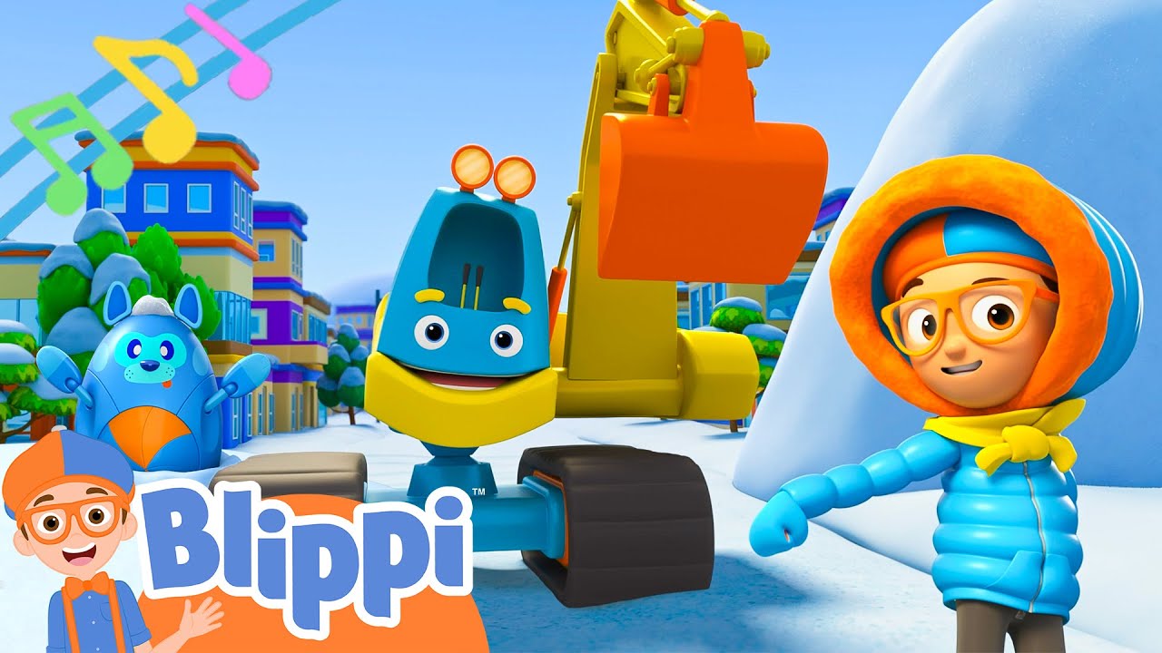 Snowy Excavator Song | BLIPPI Wonders | Educational Songs For Kids Snowy Excavator Song | BLIPPI Wonders | Educational Songs For Kids