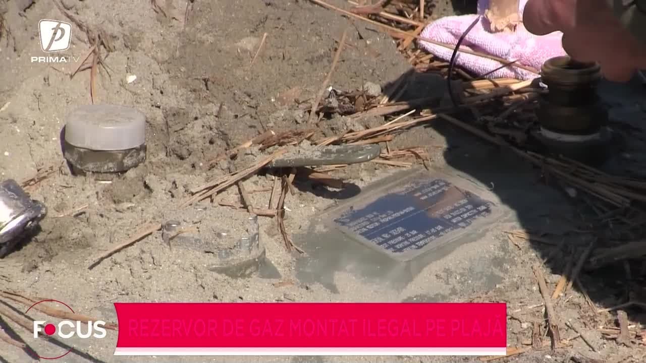 Alertă pe litoral. Rezervor de gaz montat ilegal pe plajă