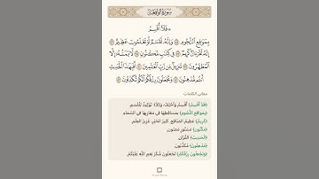 السراج في بيان غريب القران سورة الواقعة 10 مع تلاوة الشيخ سعد الغامدي