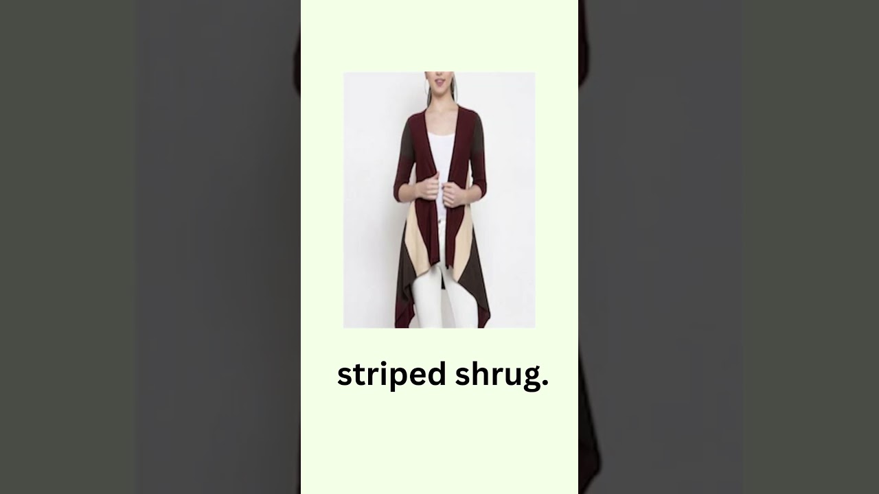 TYPES OF shrugs  WITH THEIR NAMES 