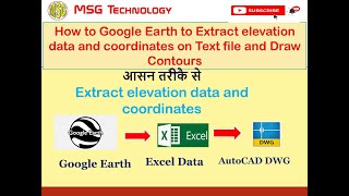 Famous How to Google Earth to Extract elevation data and coordinates on Text file and Draw Contours Wealth