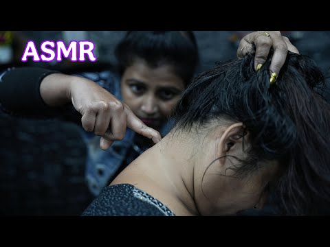 ASMR Head Massage for Stress Relief: Chaitali Barber's Expert Technique | ASMR Head & Neck Massage