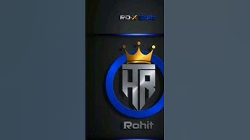 How to draw Rohit name brand logo  #artist #logo #viral #shorts #trending #ytshorts #brand #art