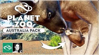 Planet zoo australia pack & free update 1.3 | overview review dlc
koala kangaroo pouch cassowary dingo eastern blue-tongued lizards
colour ...