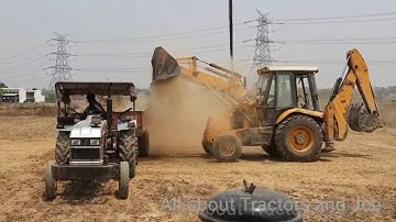 Eicher 380 Super Plus Tractor With Overloaded Trolley Pulling | Jcb-Jcp | All about Tractors and Jcb