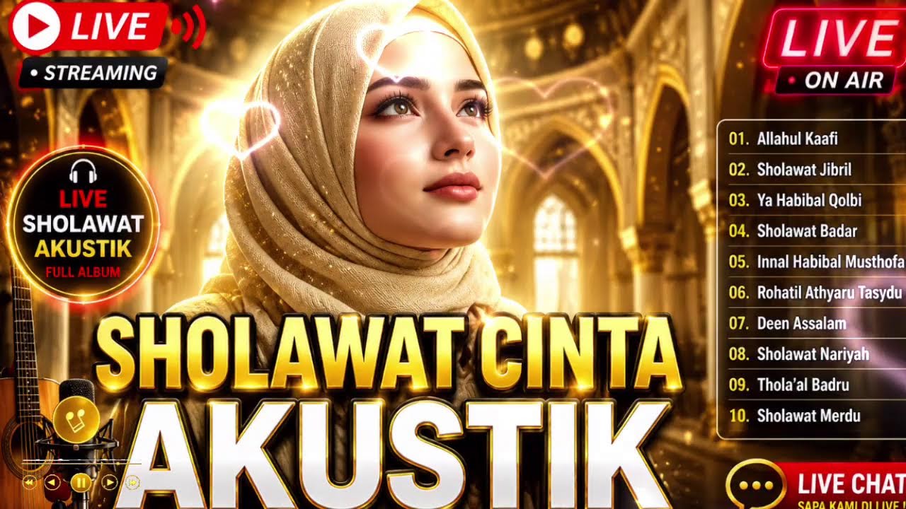 Sholawat Akustik Menyentuh Hati 😢 Full Album Religi Penyejuk Jiwa