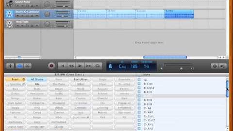 Drums On Demand Basics: Apple Loops in Garageband