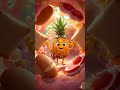 Pineapple Helps Digestion 😳 | Enzyme Science Explained #shorts #food