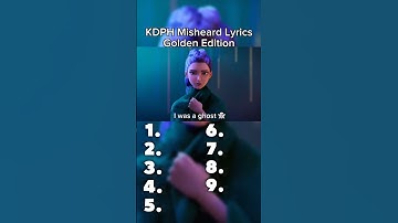 KDPH Misheard Lyrics Golden 🌟🪙 Edition ( Misheard Lyrics are so Funny!! 😂🤣)