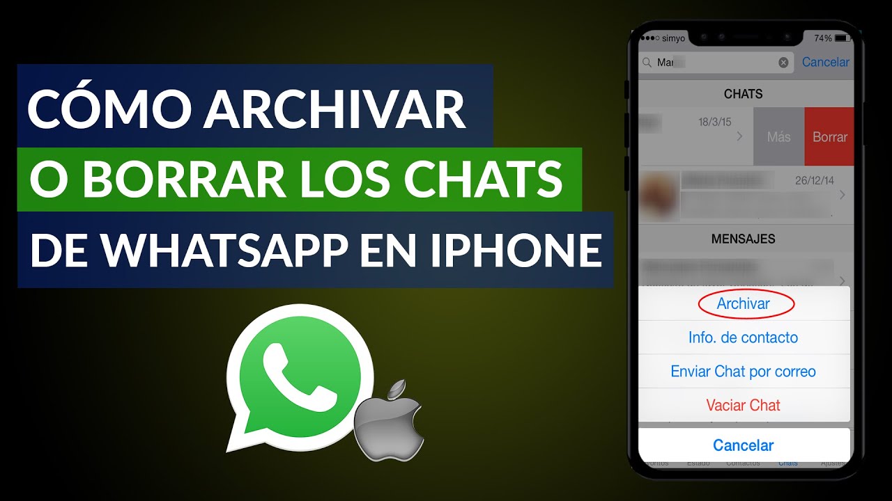 Cómo Archivar y Desarchivar o Borrar los Chats de WhatsApp en iPhone Cómo Archivar y Desarchivar o Borrar los Chats de WhatsApp en iPhone