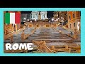 ROME'S famous 🏛️ SPANISH STEPS (Piazza di Spagna) at night, Italy