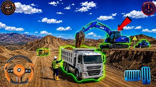 Heavy Excavator & Dump Truck 😱| City Road Construction Simulator 3D | CartoonAIPlay#simulator #truck screenshot 2