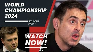 Ronnie O'Sullivan vs Ryan Day World championship 2024 Session 2 Highlights